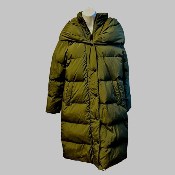 Lauren Ralph Lauren Oversize-Collar Quilted Down Coat Size Small - Picture 5 of 11